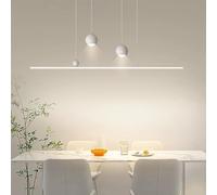 NOKXDKJWT Luminaires Suspendus linéaires à LED pour Table de Billard Minimaliste Moderne Lustre à Longue Bande Boule de Billard Lampe Suspendue îlot de Cuisine Salle à Manger Restaurant Bar