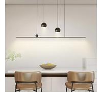 NOKXDKJWT Luminaires Suspendus linéaires à LED pour Table de Billard Minimaliste Moderne Lustre à Longue Bande Boule de Billard Lampe Suspendue îlot de Cuisine Salle à Manger Restaurant Bar