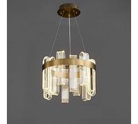 NOKXDKJWT Lustre de Luxe à lumière créative à LED, Lustre Moderne à Plaque de Guidage de lumière, Lampe d'étude Simple, pour Salon, Salle à Manger, Chambre à Coucher, Longueur 80 cm