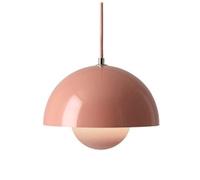 NOKXDKJWT Lustre Lampe Plafonnier Suspension Fmount E27 Base Unique Style Américain Métal Créatif Couleur Abat-Jour pour Chambre Restaurant Décoration/Rose