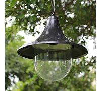 NOKXDKJWT Lustre Plafonnier Luminaire Suspendu Droplight Créatif Rétro Extérieur Étanche Balcon Allée Couloir pour Jardins Cours Porches Patio/Noir