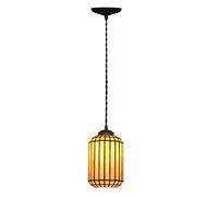 NOKXDKJWT Lustre rétro Style Chinois Simple, luminaire décoratif d'intérieur, idéal pour Une Salle à Manger, Un café ou Un Bar, Petit Lustre à tête Unique