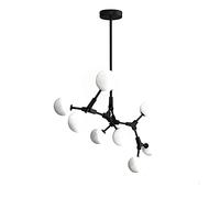 NOKXDKJWT Lustre Spoutnik de l'industrie Moderne, luminaire en Fer réglable 4 s Spoutnik du Milieu du siècle pour Cuisine, Salle à Manger, Salon/doré/5 s