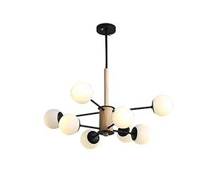 NOKXDKJWT Lustre Spoutnik de l'industrie Moderne, luminaire Spoutnik Moderne du Milieu du siècle pour Salle à Manger, salon/noir/16 s