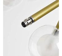 NOKXDKJWT Lustre Spoutnik de l'industrie Moderne, Lustre à Branches, Lustre en Verre d'art en Fer G4, plafonnier en Laiton, Abat-Jour moléculaire en Verre pour Cuisine, doré, 45 têtes