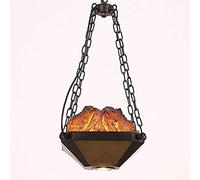 NOKXDKJWT Lustres, V-intage Résine Métal Pendentif Rétro Industriel Déco Lampe Restaurant Droplight Hauteur Réglable Table À Manger Brasier Réaliste Plafond Éclairage Suspendu