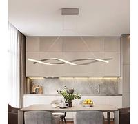 NOKXDKJWT Plafond LED à intensité Variable avec télécommande Lampe Suspendue Lustre en Spirale créatif pour îlot de Cuisine Bar Café Salle à Manger Décor Lampe Suspendue