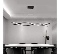 NOKXDKJWT Plafond LED à intensité Variable avec télécommande Lampe Suspendue Lustre en Spirale créatif pour îlot de Cuisine Bar Café Salle à Manger Décor Lampe Suspendue