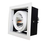 NOKXDKJWT Plafonnier encastré carré 12 W CRI80 1320 LM Highlight LED Downlight Éclairage d'ingénierie Commerciale Domestique 90 mm/3,54" Distance du Trou de Montage Projecteur encastré intégré