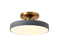 NOKXDKJWT Plafonnier Semi-encastré Noir Lustre Macaron Maison Salon Plafonnier encastré 3 Couleurs Dimmable LED Plafonnier en Acrylique pour Chambre à Coucher, Cuisine, Salle de Bain, Couloir
