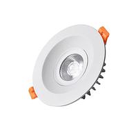 NOKXDKJWT Plafonniers encastrés Ronds Spots Anti-éblouissement 30W LED Super Lumineux éclairage de Grille intégré Downlighting économie d'énergie Maison Salon Lampe à Panneau Plat Commercial intégré