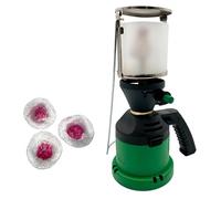 NOLA Lampe de camping à gaz avec piézo avec 3 ampoules à incandescence - Lampe à gaz réglable, 930_KM