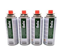 NOLA Lot de 12 cartouches de gaz de 227 g compatibles avec réchaud à gaz et appareils avec raccord de valve à baïonnette (MSF-1a) butane, gaz de camping pour camping/cuisines extérieures/urgences 707