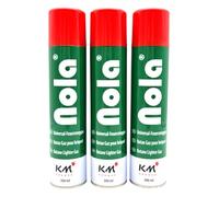 NOLA Lot de 3 Recharges de Gaz Butane 300 ML avec Adaptateur 5 en 1, Gaz Pur Européen pour Briquets, Chalumeaux de Cuisine, Réchauds de Camping et Plus, 900 ML au Total