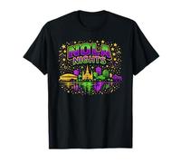 NOLA Nights City Skyline Louisiane Vie Nocturne Mardi Grade T-Shirt
