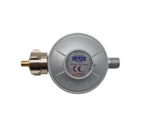 NOLA Réducteur de pression de gaz 50 mbar avec filetage à gauche 1/4" - Régulateur de pression pour propane, barbecue à gaz, parasol chauffant et cuisinière à gaz - Débit 1,5 kg/h - Pression d'entrée