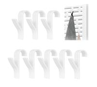 NOLACE Crochet Radiateur Rond 8 Pcs Crochet à serviettes Crochet Serviette Salle De Bain Crochet Radiateur Seche Serviette Porte-Serviettes Serviette pour Tous les Radiateurs Standards-Blanc