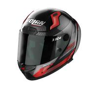NOLAN CASQUE INTÉGRAL X-804 RS ULTRA CARBON HOT LAP NOIR ROUGE