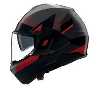 Nolan Casque modulable N120-1 CICLONE 364 Gris lave / Noir / Rouge