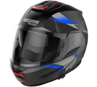 NOLAN Casque moto N100-6 Paloma N-Com Matt Black / Blue / Silver / Black / Matt Lava Grey M