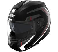 Nolan Casque modulable N100-6 RADIANTE 357 Noir / Argent / Rouge