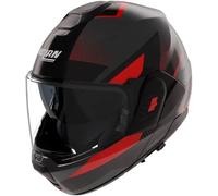 NOLAN Casque moto N120-1 Ciclone Grey Lava / Black / Red S