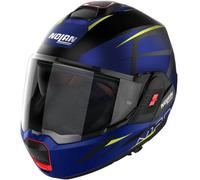 NOLAN Casque moto N120-1 Nightlife N-Com Matt Black / Yellow / Blue / Fiat Cayman Blue L
