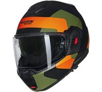 NOLAN Casque moto N120-1 Omocromo Black Matt / Orange / Military Green S