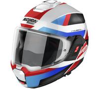 NOLAN Casque moto N120-1 Subway N-Com Metal White / Blue / Red / Black XL