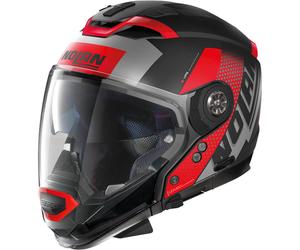 NOLAN Casque moto N70-2 GT Celeres N-Com Flat Black / Grey / Red S
