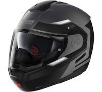 NOLAN Casque moto N90-3 06 Reflector N-Com Flat Lava Grey / Black / White M