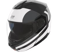 Nolan Casque rabattable N90-3 Roboto 348 Noir/Blanc/Gris foncé Taille M