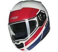 Nolan N90-3 Roboto 345, casque rabattable M Blanc/Rouge/Bleu Foncé Blanc/Rouge/Bleu Foncé