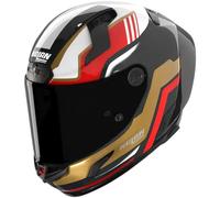 NOLAN Casque moto X-804 RS Ultra Carbon Piega Carbon / Gold / Red / Green Metallic XL