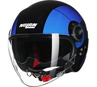 NOLAN Casque N21 Visor 06 Bicromo 351 L, Noir/Bleu/Bleu Clair