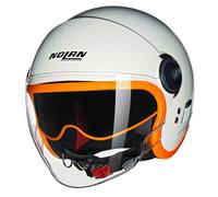 NOLAN Casque N21 Visor 06 OCIO 347 M, Perle/Orange