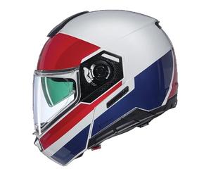 NOLAN Casque N90-3 06 ROBOTO 345 S, blanc/rouge/bleu, blanc/rouge/bleu