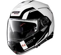Nolan N100-5 Consistency N-Com Casque, noir-blanc, taille 2XS pour homme