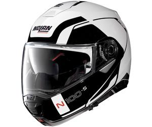 Nolan N100-5 Consistency N-Com Casque, Noir/Blanc, Taille XXS (54)