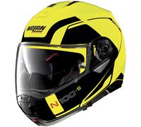 Nolan N100-5 Consistency N-Com Casque, noir/jaune, Taille XS (55)