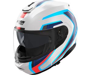 Nolan N100-6 Radiante Casque, Blanc/Bleu/Rouge, Taille XS (55)