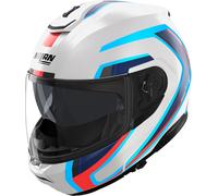 Nolan N100-6 Radiante Casque, blanc-rouge-bleu, taille 2XL pour homme
