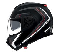 Nolan Casque modulable N100-6 RADIANTE 357 Noir / Argent / Rouge
