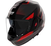 NOLAN Casque moto N120-1 Ciclone Grey Lava / Black / Red S