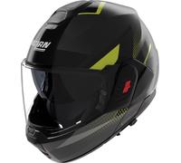 Nolan Casque modulable N120-1 CICLONE 362 Gris lava / Noir / Vert Impulse