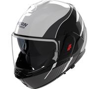 Nolan N120-1 Fluente Casque, Noir/Blanc, Taille XL (62)