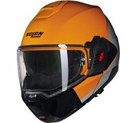 Nolan N120-1 Grafo N-Com casque pliable, noir/gris/orange, L (60)