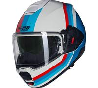 Nolan N120-1 Lineo N-Com casque pliable, blanc/bleu/rouge, L (60)