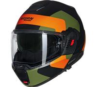 NOLAN Casque moto N120-1 Omocromo Black Matt / Orange / Military Green L