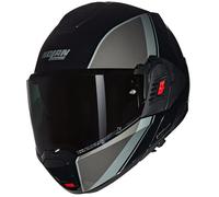 Nolan N120-1 Verniciatura Speciale N-COM Casque, Schwarz/Grau/Silber, S (56)